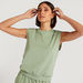 Solid Sleeveless T-shirt with Crew Neck-T Shirts-thumbnailMobile-2