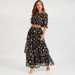 Floral Print Tiered A-line Maxi Skirt-Skirts-thumbnailMobile-1