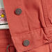 Solid Denim Jacket with Button Closure and Long Sleeves-Jackets-thumbnail-4