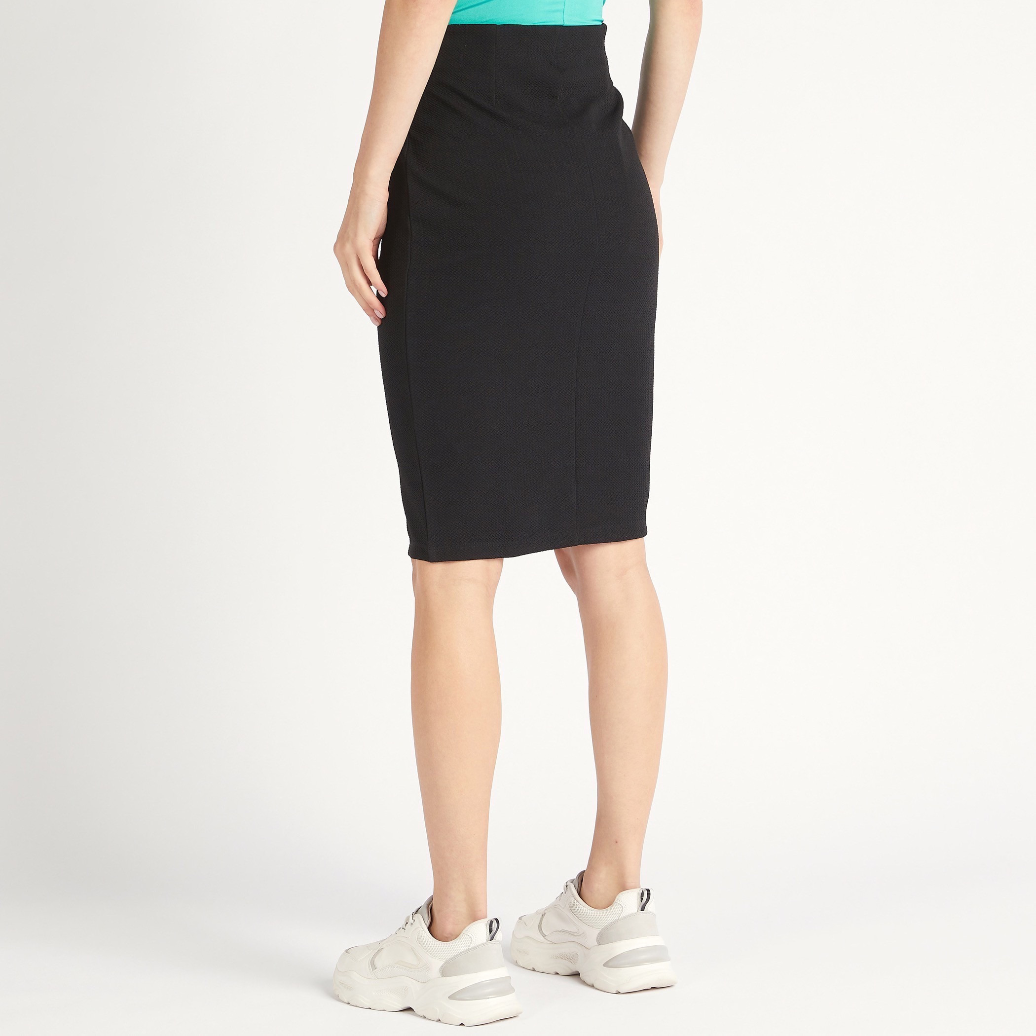 تنّورة ضيّقة بارزة الملمس بزينة عقدة مزدوجة-women-clothing-skirts-image-4