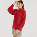 Textured High Neck Sweater with Long Sleeves-Sweaters-thumbnailMobile-0