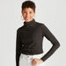 Striped Turtle Neck Sweater with Long Sleeves-Sweaters-thumbnailMobile-0