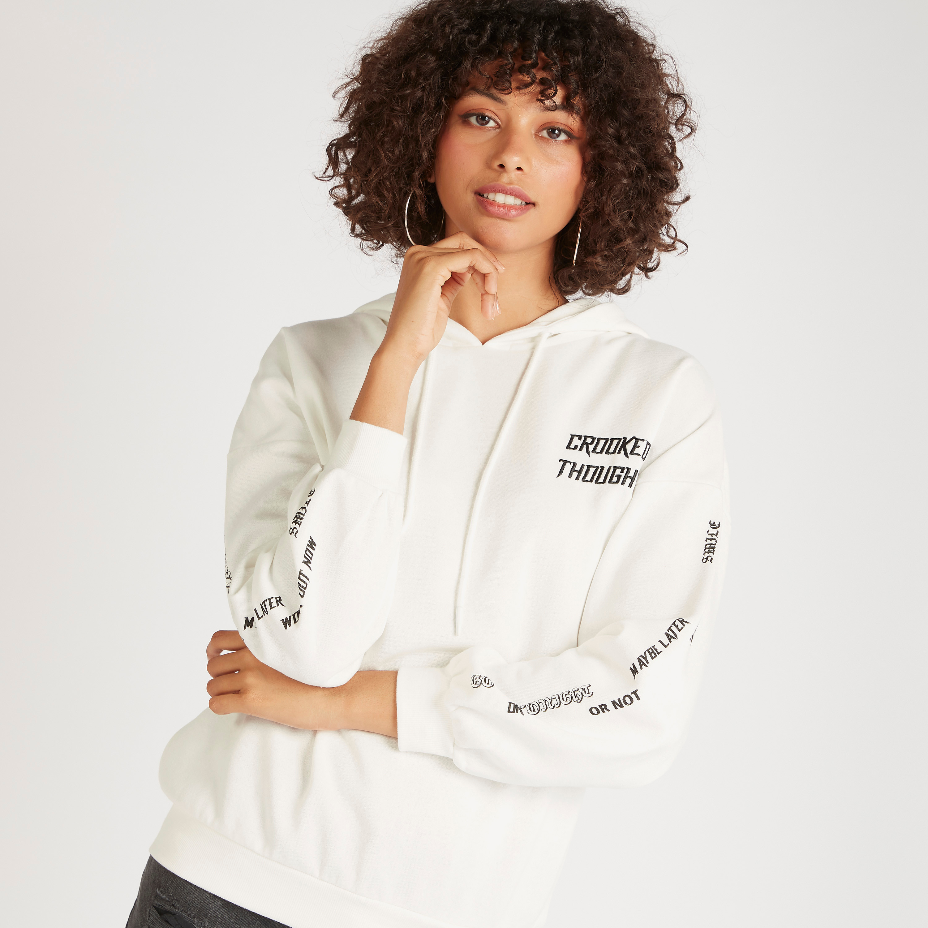 Text Print Hooded Neck Sweatshirt-women-clothing-hoodiesandsweatshirts-sweatshirts-image-5