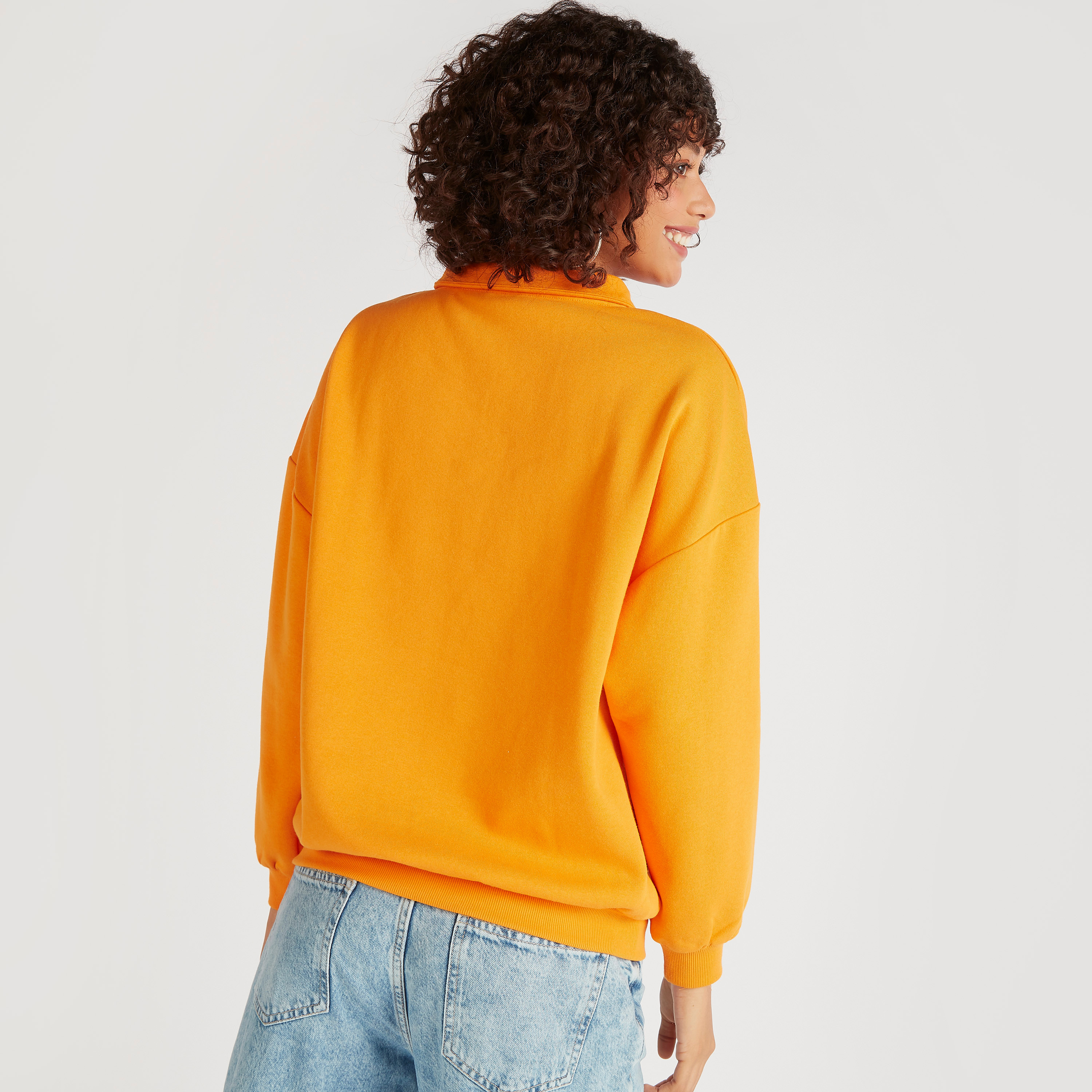 سويت شيرت بطبعات ونصف سحّاب إغلاق-women-clothing-hoodiesandsweatshirts-sweatshirts-image-4