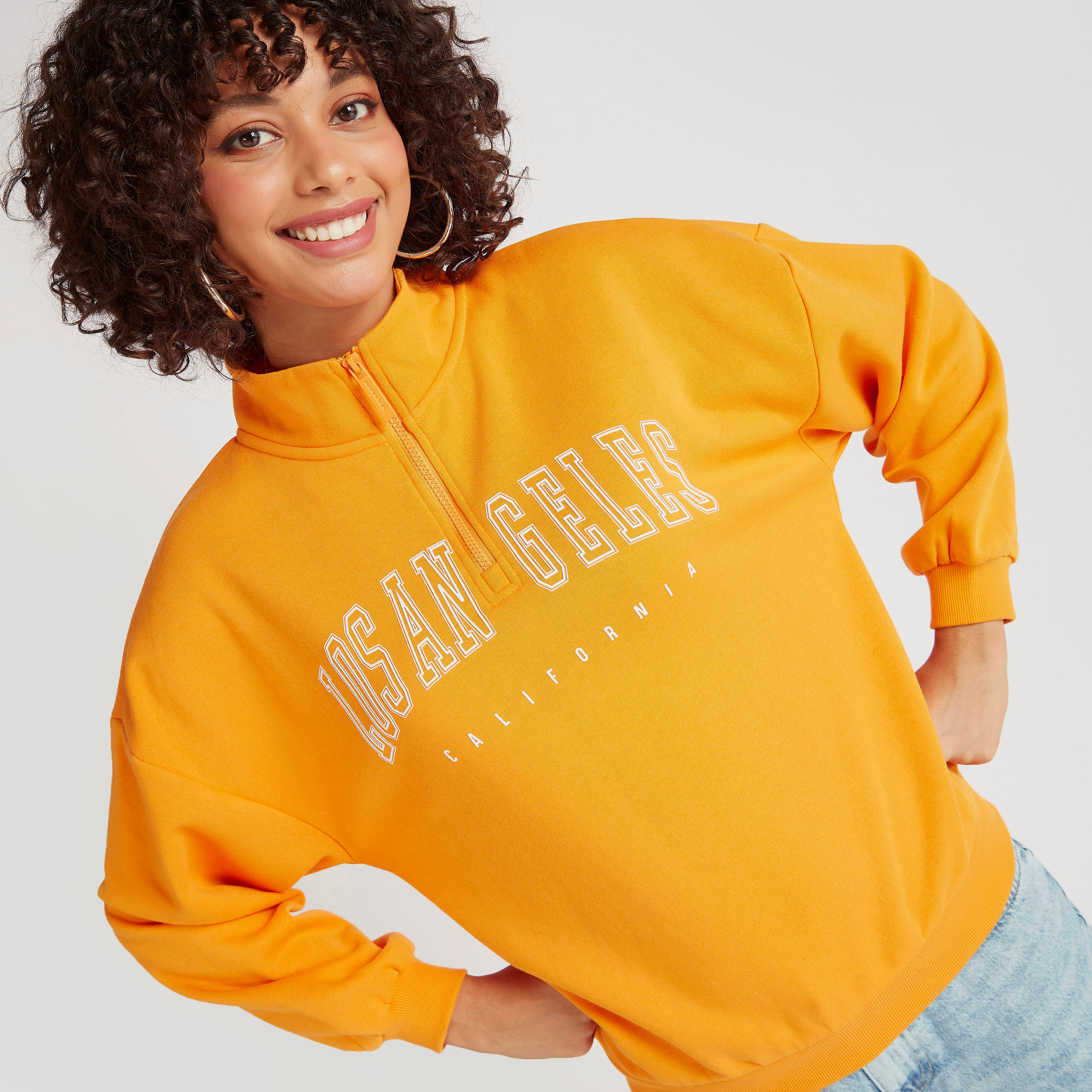 سويت شيرت بطبعات ونصف سحّاب إغلاق-women-clothing-hoodiesandsweatshirts-sweatshirts-image-5
