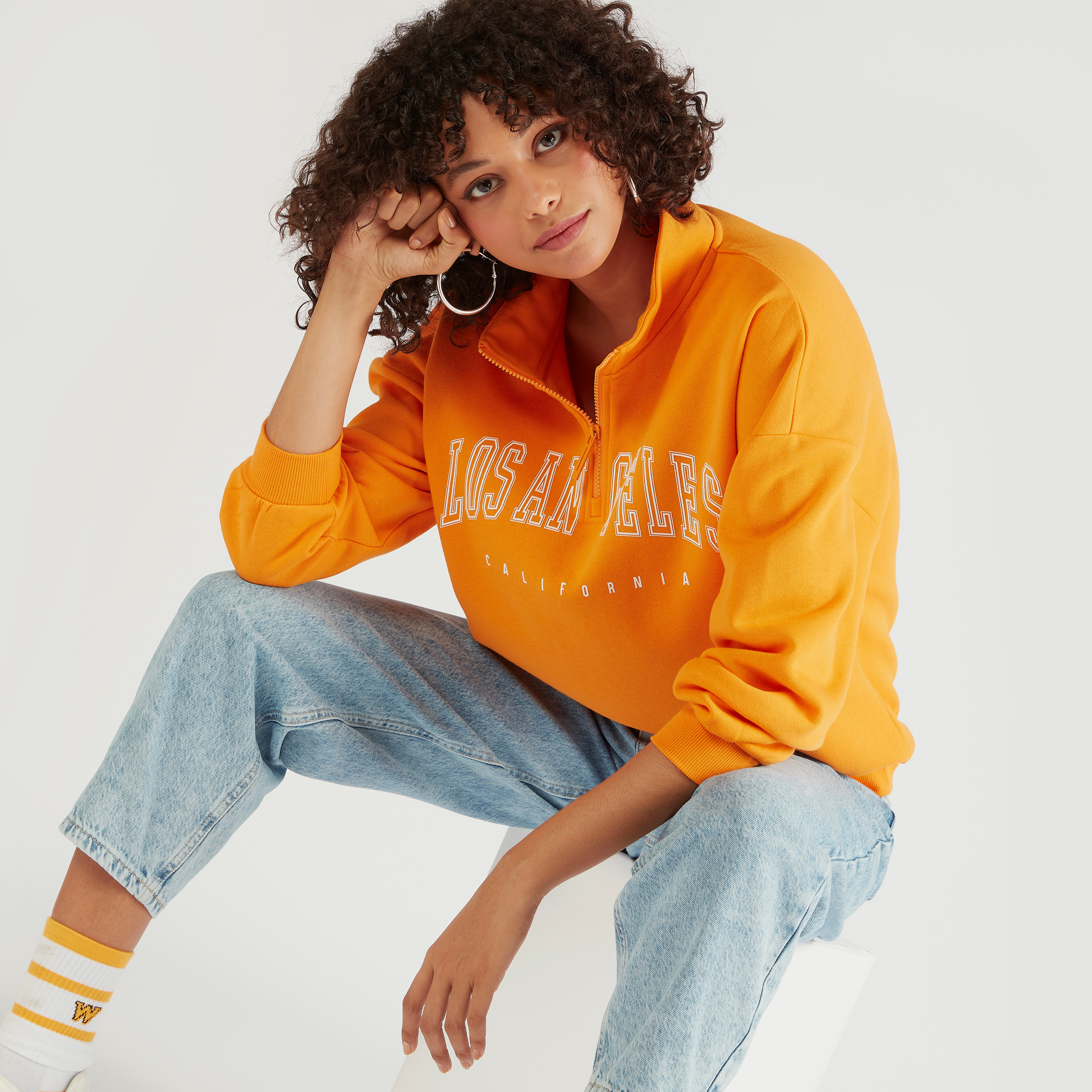 سويت شيرت بطبعات ونصف سحّاب إغلاق-women-clothing-hoodiesandsweatshirts-sweatshirts-image-6
