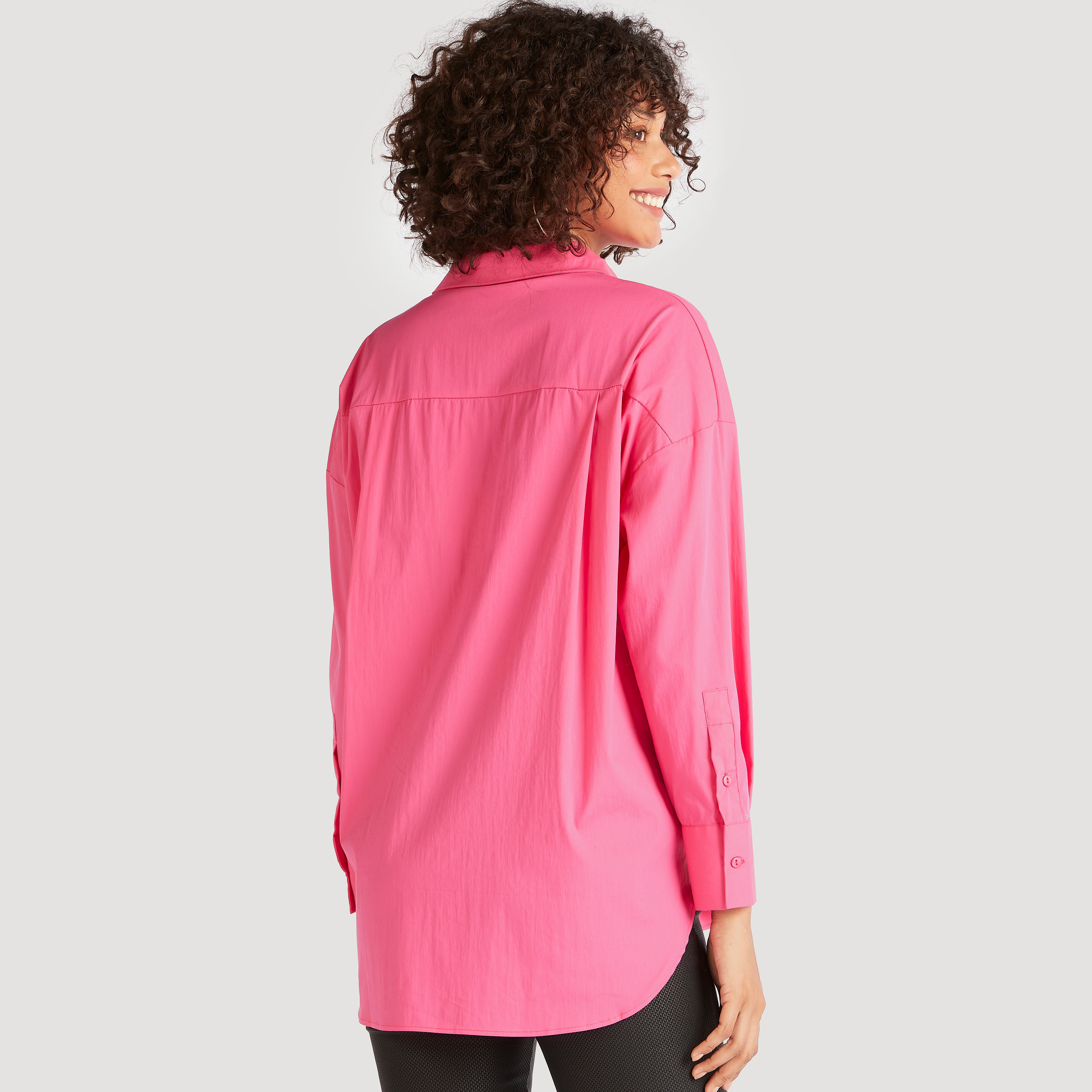قميص سادة بياقة عاديّة وأكمام طويلة-women-clothing-shirtsandblouses-shirts-image-4