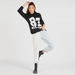 Printed Crew Neck Sweater with Long Sleeves-Sweaters-thumbnail-1