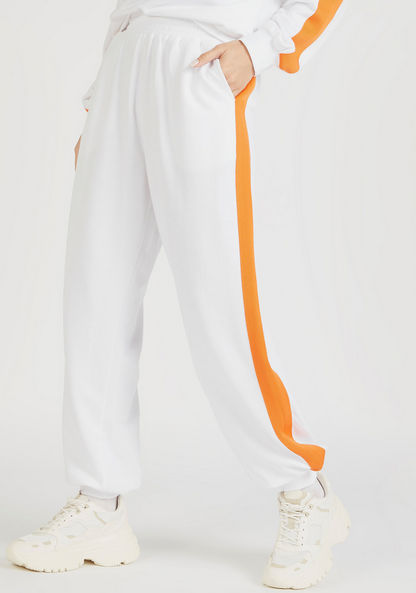Solid Mid-Rise Joggers with Elasticated Waistband and Pockets-Joggers-image-0