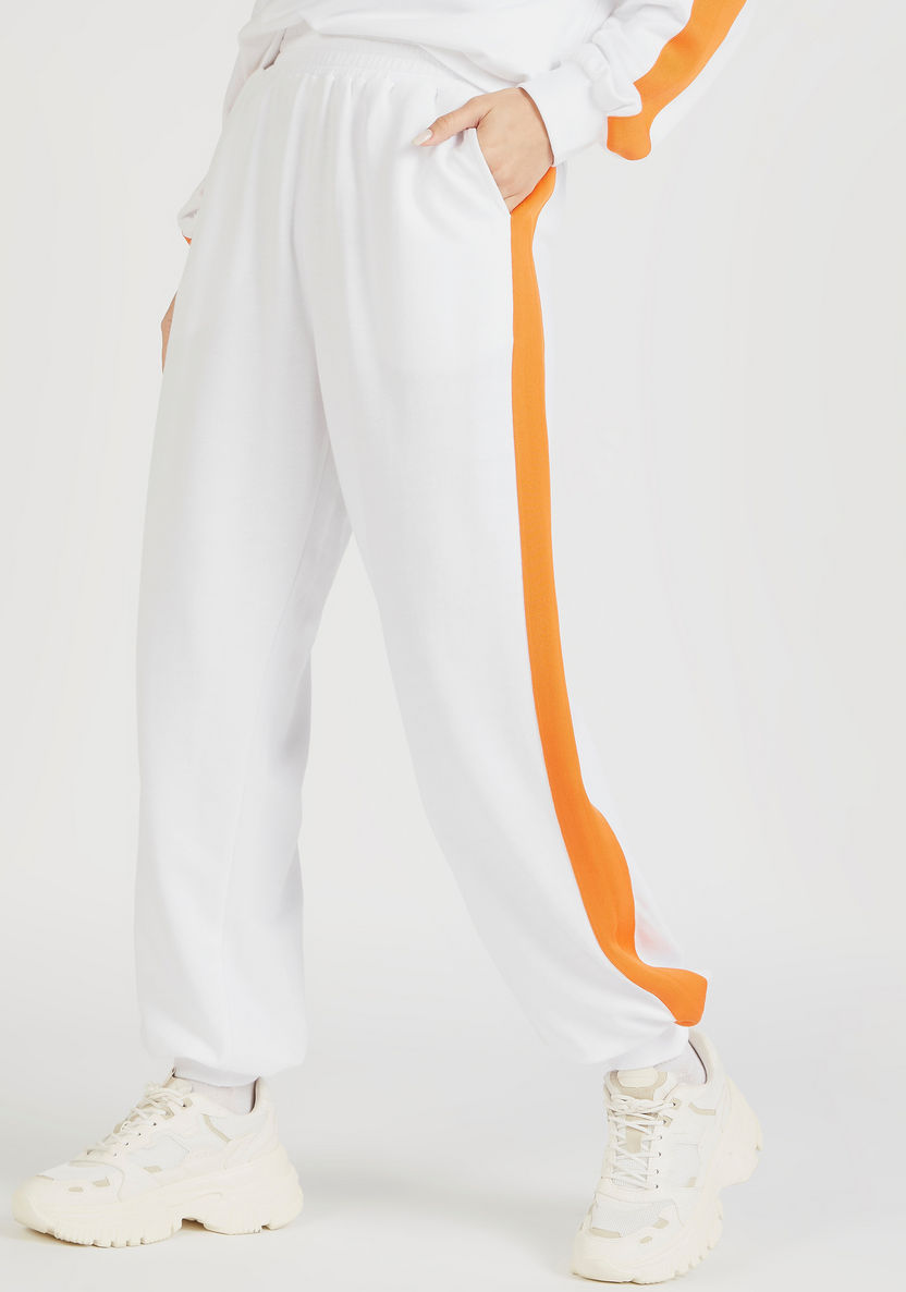 Solid Mid-Rise Joggers with Elasticated Waistband and Pockets-Joggers-image-0