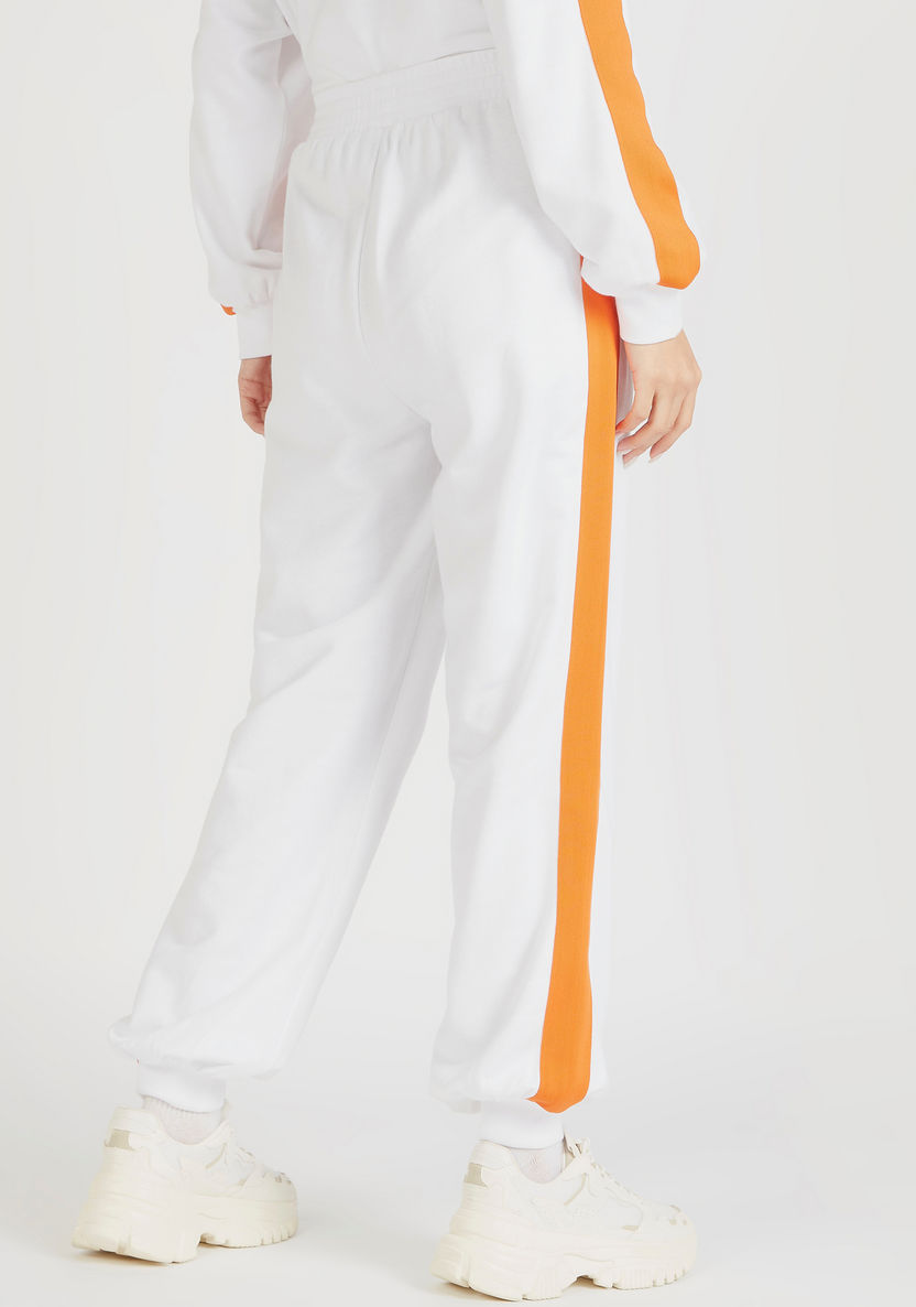 Solid Mid-Rise Joggers with Elasticated Waistband and Pockets-Joggers-image-3