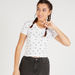 Shell Print Ribbed Crop Top with Cap Sleeves and V-neck-T Shirts-thumbnailMobile-4