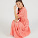Textured Maxi Wrap Dress with Puff Sleeves-Dresses-thumbnail-1