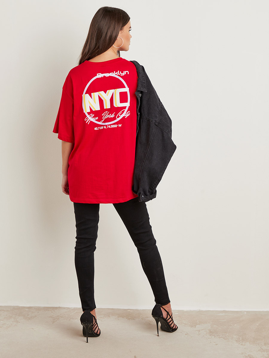 تيشيرت مطبوع بقصة واسعة-women-clothing-tshirts-image-3