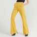 Solid Mid-Rise Trousers with Pockets and Flared Hem-Pants-thumbnail-0