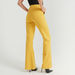 Solid Mid-Rise Trousers with Pockets and Flared Hem-Pants-thumbnailMobile-3