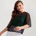 Solid Mesh T-shirt with Round Neck and Short Sleeves-T Shirts-thumbnailMobile-0