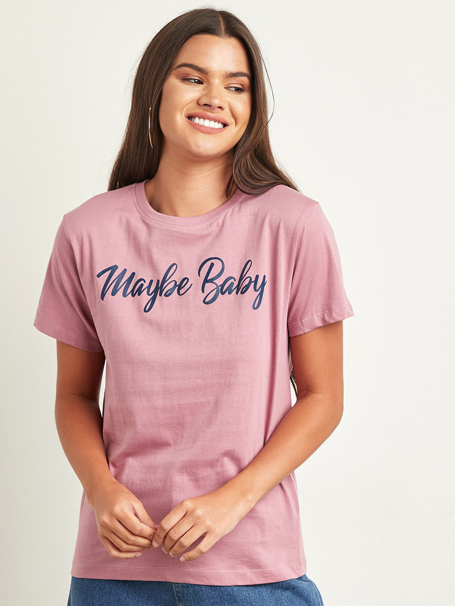 تيشيرت مطبوع بقصة واسعة من ستايلي-women-clothing-tshirts-image-2