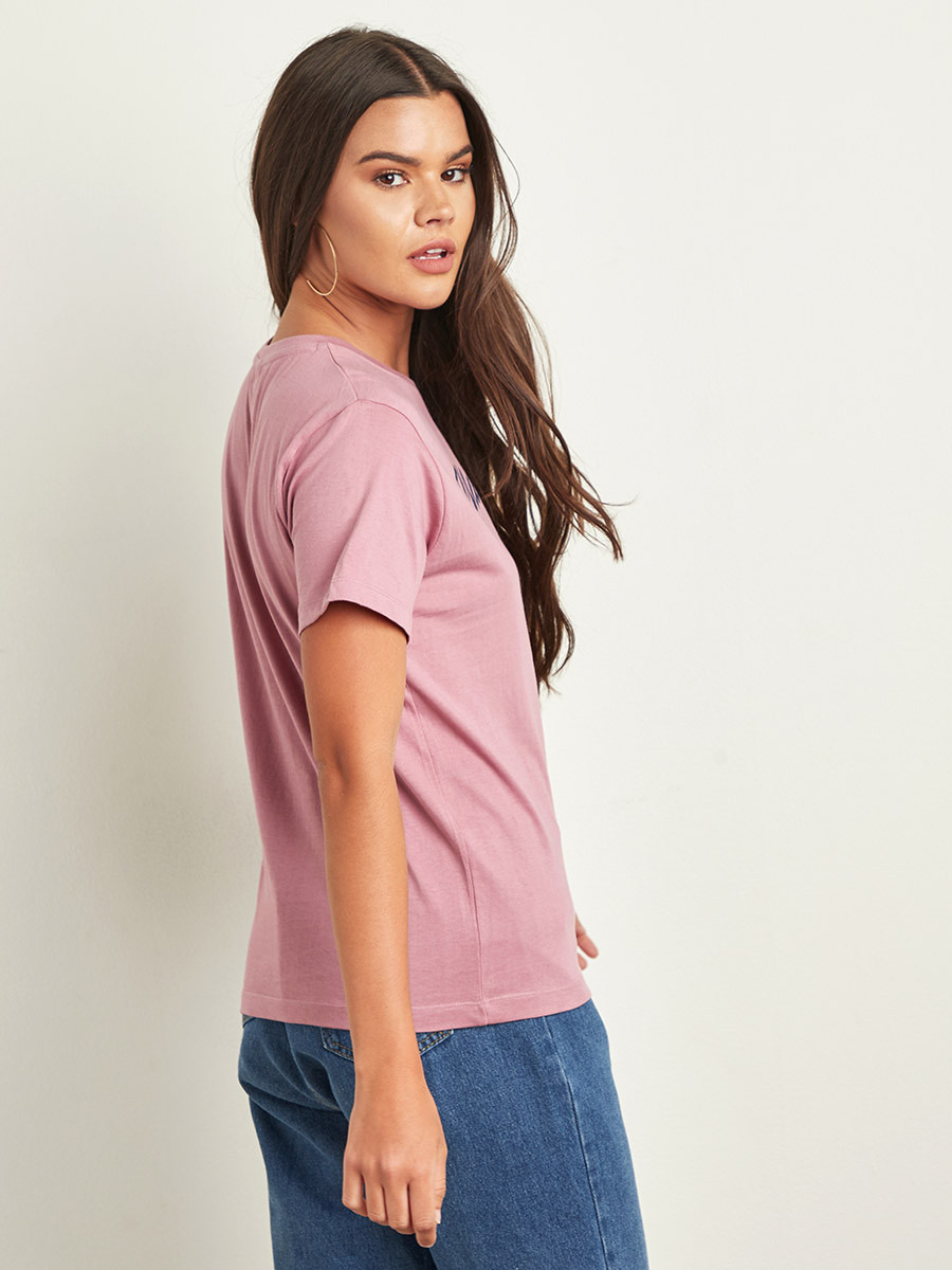 تيشيرت مطبوع بقصة واسعة من ستايلي-women-clothing-tshirts-image-3