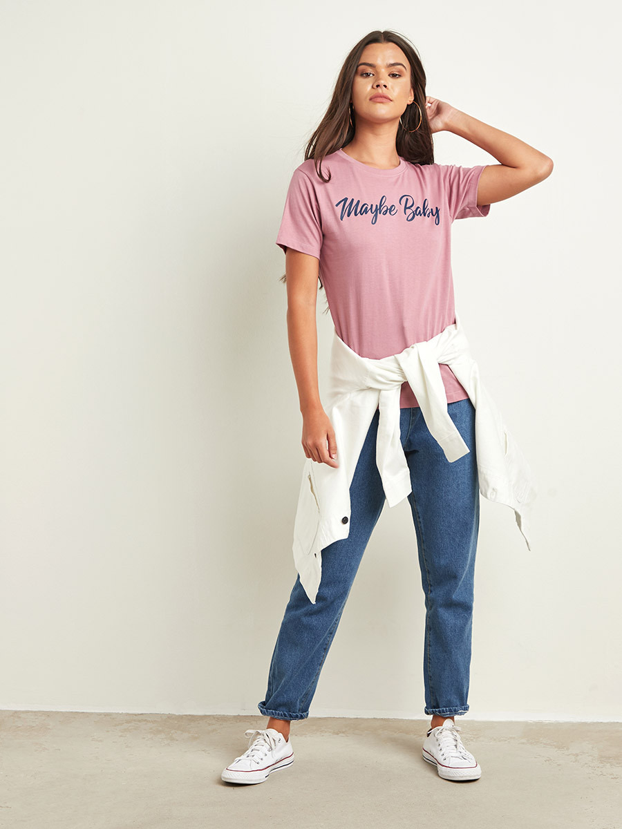 تيشيرت مطبوع بقصة واسعة من ستايلي-women-clothing-tshirts-image-4