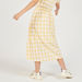 Checked A-line Skirt with Button Closure and Pockets-Skirts-thumbnail-3