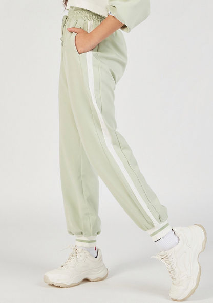 Panelled Joggers with Drawstring Closure and Pockets-Joggers-image-3