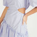 Solid Mini Asymmetric Dress with Cutout Detail and Balloon Sleeves-Dresses-thumbnailMobile-2