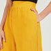 Textured Palazzo with Elasticated Waistband and Pockets-Pants-thumbnailMobile-2