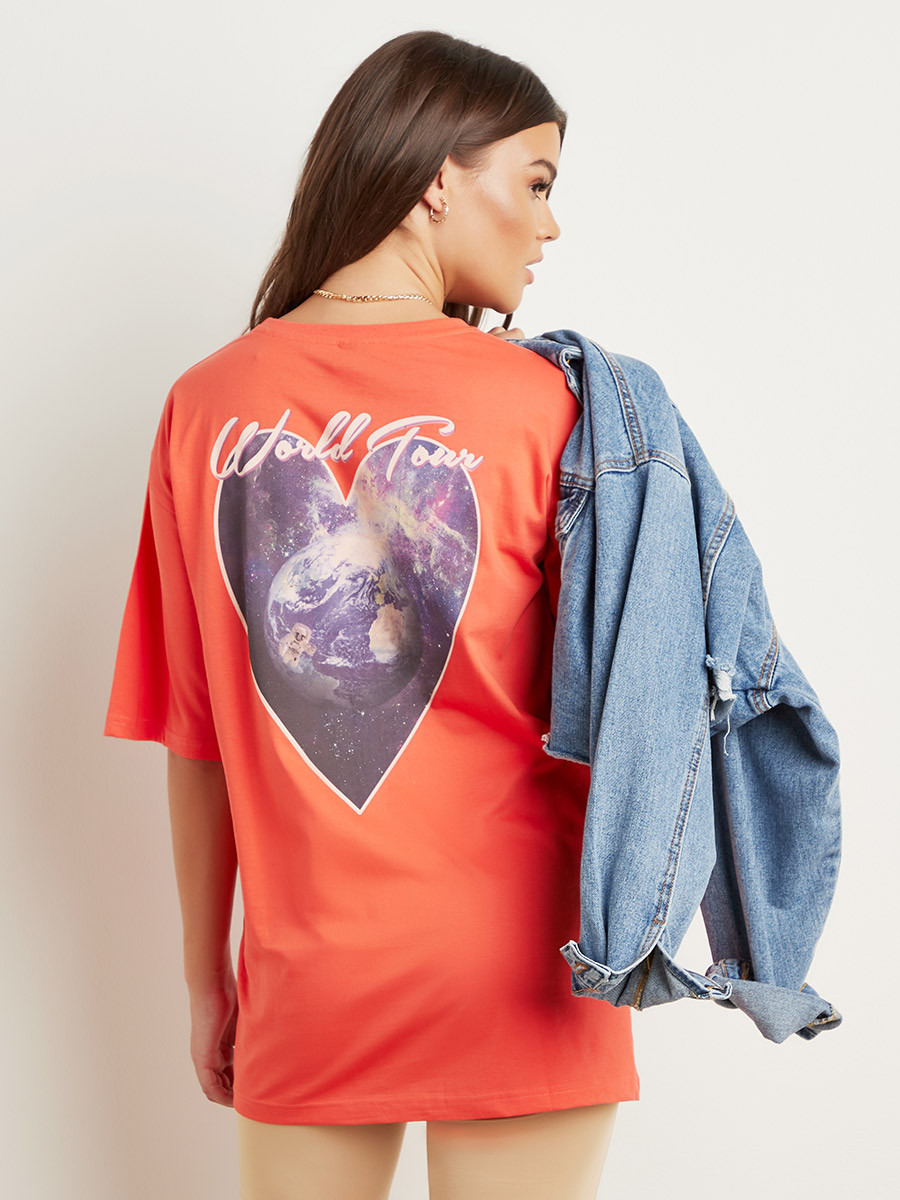 تيشيرت مطبوع بقصة واسعة من ستايلي-women-clothing-tshirts-image-1