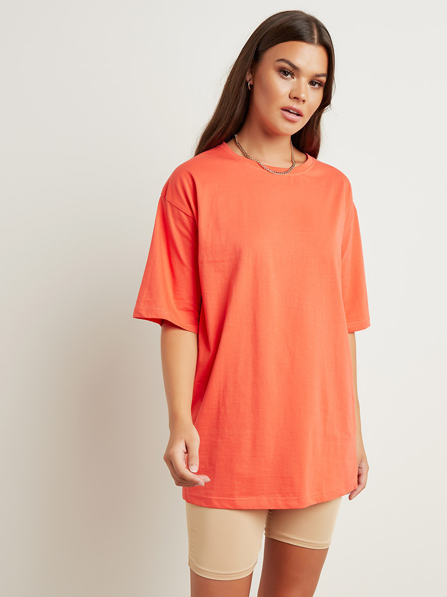 تيشيرت مطبوع بقصة واسعة من ستايلي-women-clothing-tshirts-image-4
