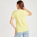 Printed Crew Neck T-shirt with Short Sleeves-T Shirts-thumbnailMobile-5