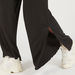 Textured Mid-Rise Palazzo Pants with Elastic Waistband and Slits-Pants-thumbnailMobile-2