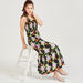 Floral Sleeveless Maxi A-line Dress with Gathered Detail-Dresses-thumbnailMobile-0