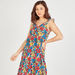 Floral Print Sleeveless Maxi A-line Dress with Lace Trim-Dresses-thumbnailMobile-2