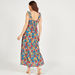 Floral Print Sleeveless Maxi A-line Dress with Lace Trim-Dresses-thumbnail-3