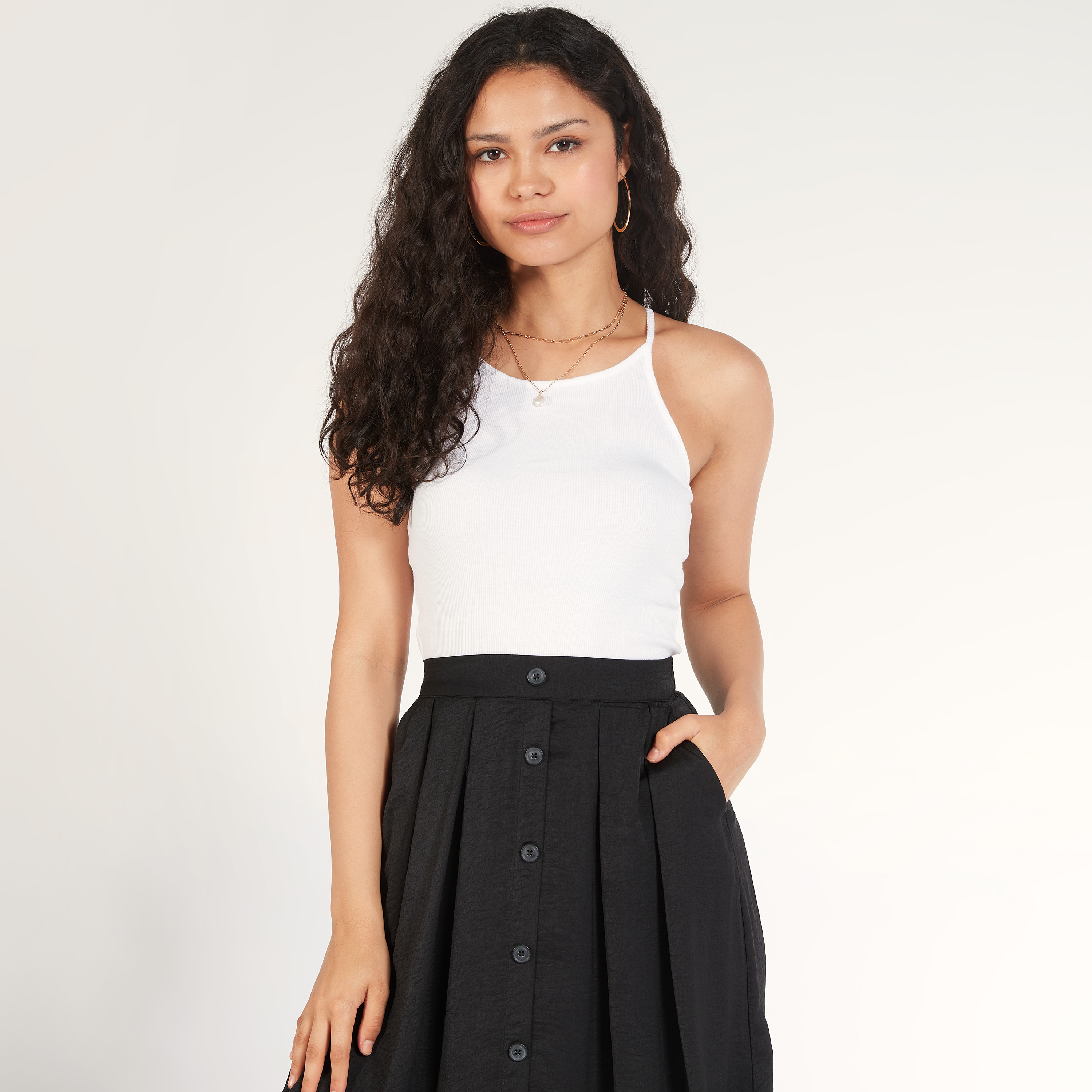 فيست سادة بظهر متقاطع وياقة عميقة-women-clothing-tshirts-image-10