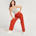 Solid Mid-Rise Pants with Drawstring Closure and Side Slits-Pants-thumbnail-1