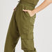 Solid Mid-Rise Cargo Joggers with Drawstring Closure-Joggers-thumbnail-2