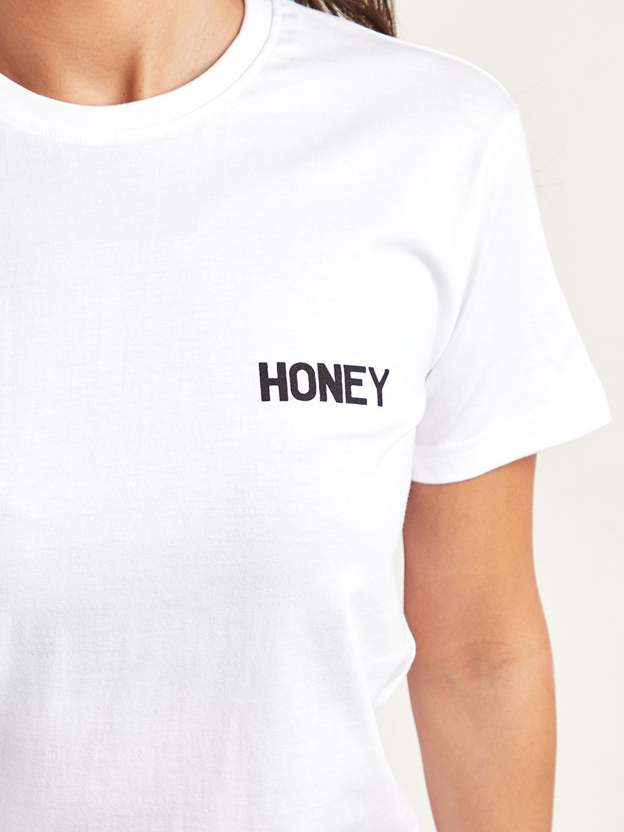 Styli Honey Slogan Print Regular Fit T-shirt-women-clothing-tshirts-image-5