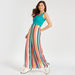 Striped Mid-Rise Palazzo Pants with Elasticated Waistband and Pockets-Pants-thumbnail-4