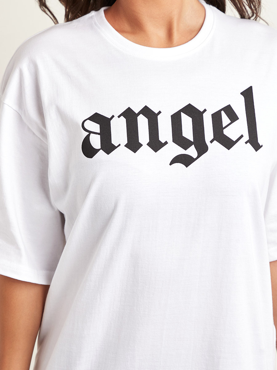 تيشيرت مطبوع بقصة واسعة من ستايلي-women-clothing-tshirts-image-3
