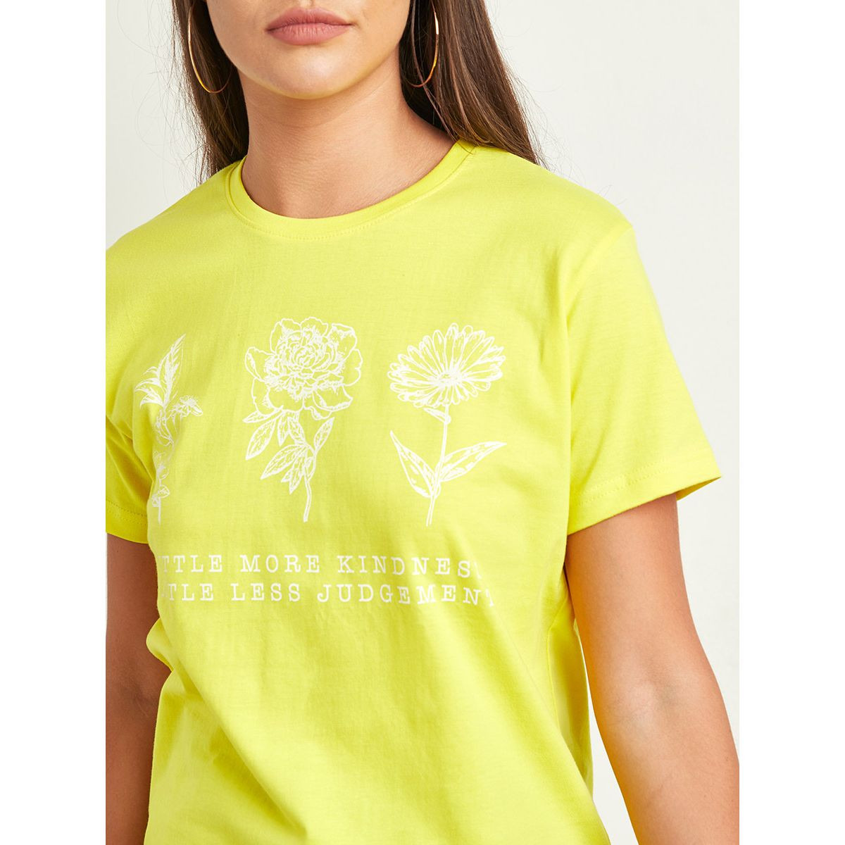 Styli Little More Kindness Flower Print Regular Fit T-shirt-women-clothing-tshirts-image-5