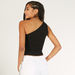 Ribbed One Shoulder Crop Top with Cutout Detail-Shirts & Blouses-thumbnailMobile-3