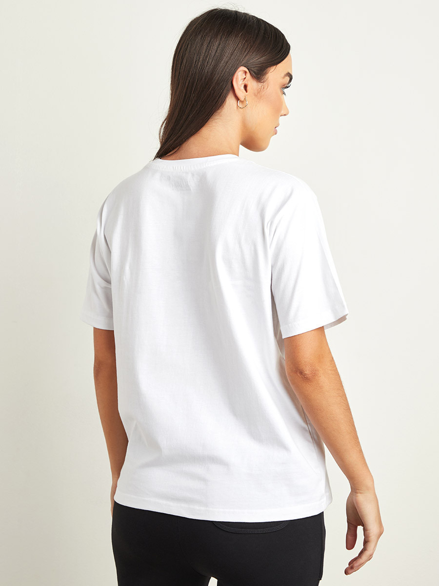 Styli Weekend Slogan Print Regular Fit T-shirt-women-clothing-tshirts-image-4