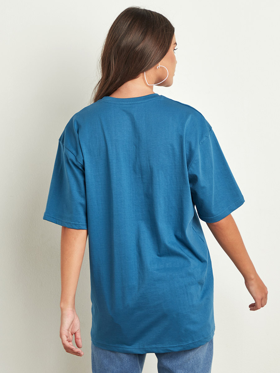 تيشيرت مطبوع بقصة واسعة من ستايلي-women-clothing-tshirts-image-4