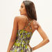 Floral Print Sleeveless A-line Dress with Halter Neck-Dresses-thumbnailMobile-3