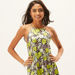 Floral Print Sleeveless A-line Dress with Halter Neck-Dresses-thumbnail-4