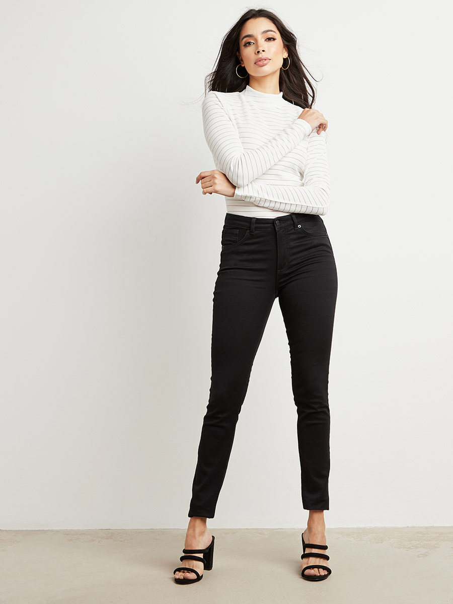 Burnout Striped High Neck Bodysuit-women-clothing-shirtsandblouses-blouses-image-4