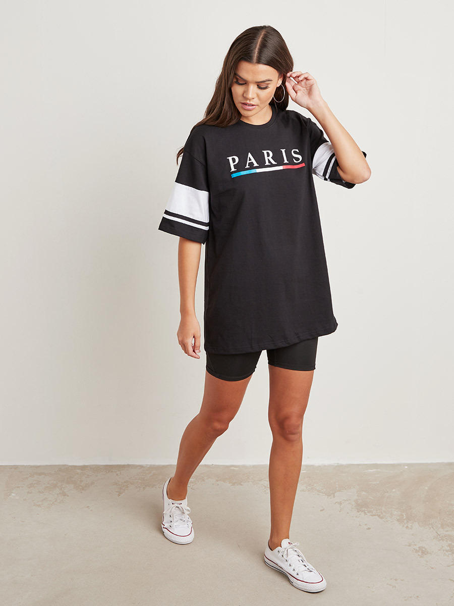 تيشيرت مطبوع بقصة واسعة من ستايلي-women-clothing-tshirts-image-2