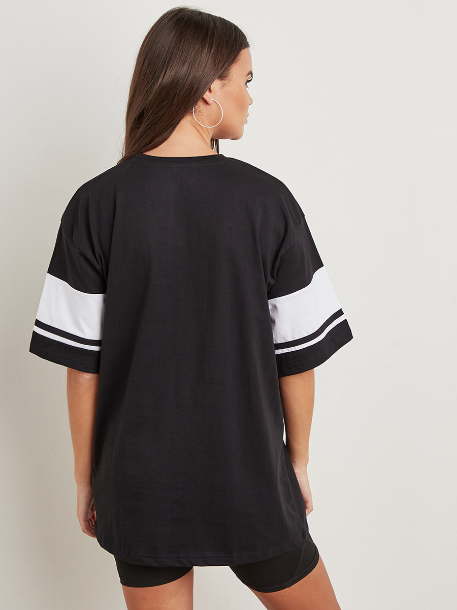 تيشيرت مطبوع بقصة واسعة من ستايلي-women-clothing-tshirts-image-3